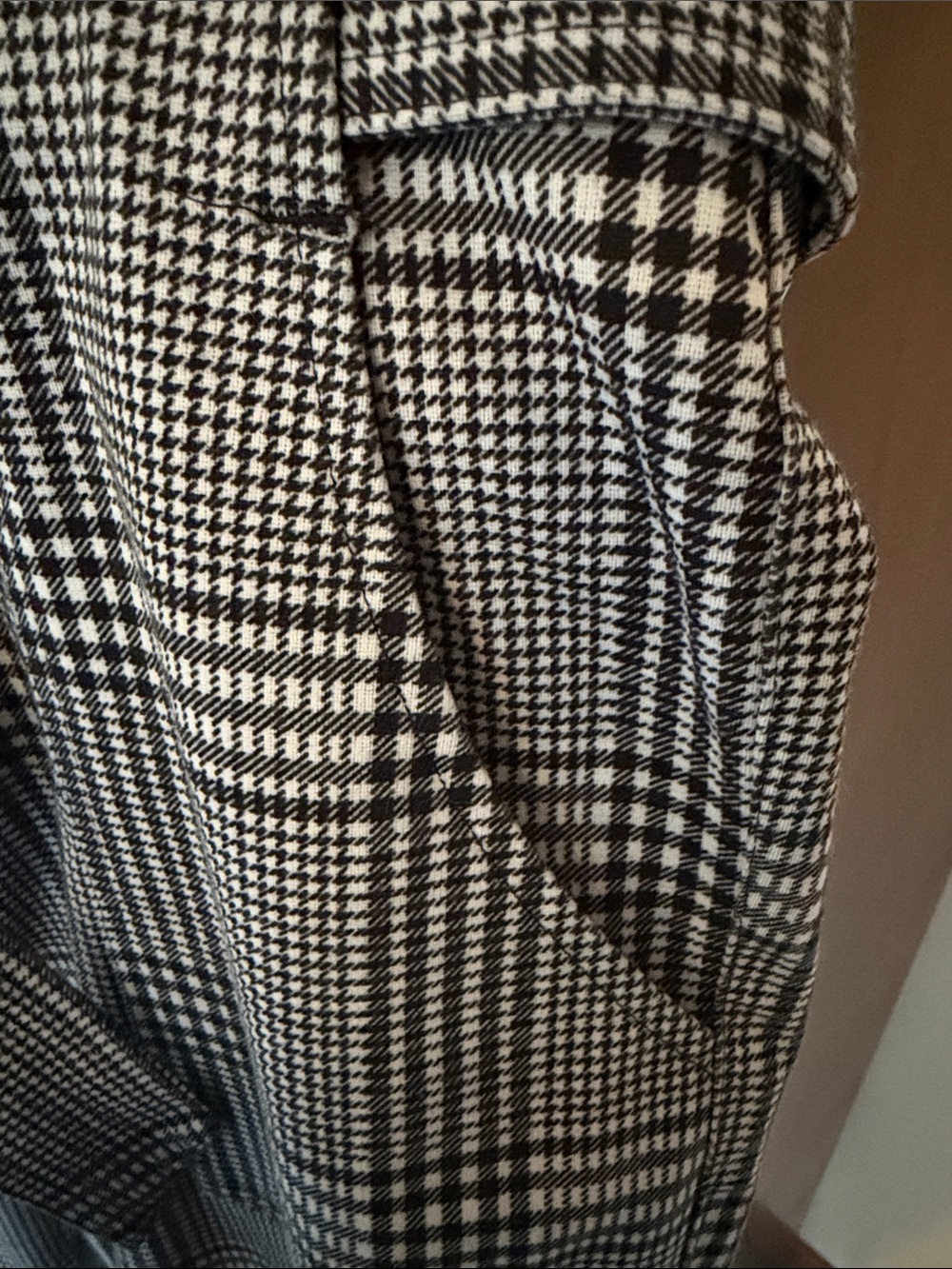 Vylette Plaid Tie Waist Ankle Dress Pants – Juniors 13 - Picture 5 of 11